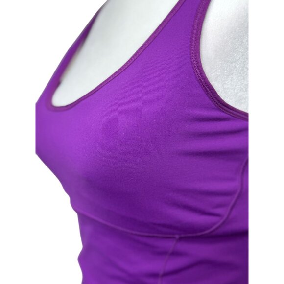 Lucy Size S Womens Purple Racerback Tank Top Breathable & Stretch Fabric - Picture 4 of 11